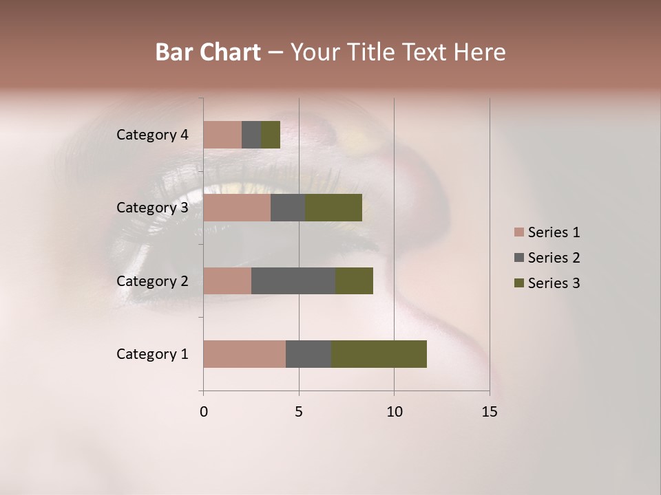 Look Young Eyeshadow PowerPoint Template