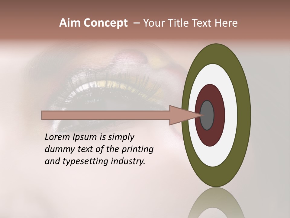 Look Young Eyeshadow PowerPoint Template