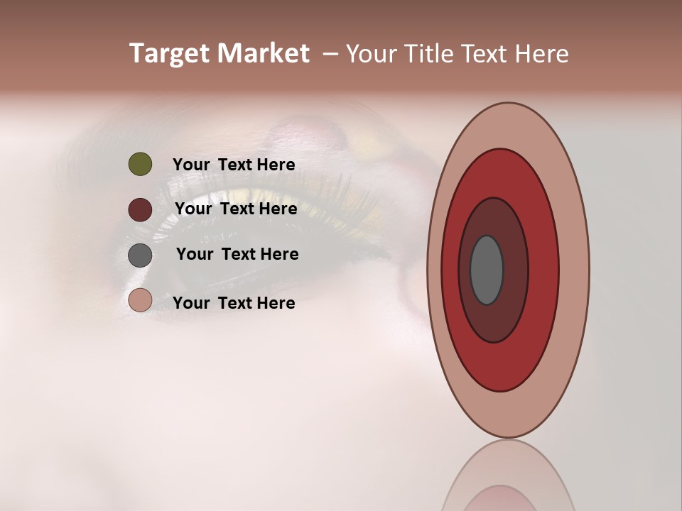 Look Young Eyeshadow PowerPoint Template