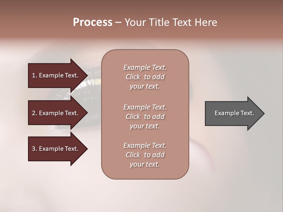 Look Young Eyeshadow PowerPoint Template