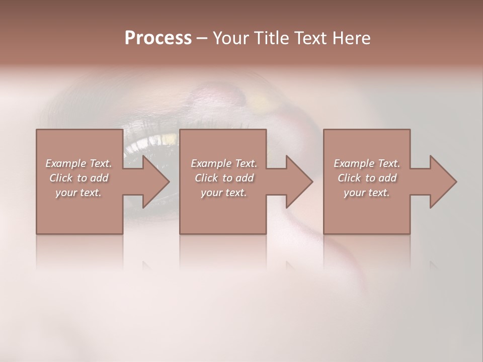 Look Young Eyeshadow PowerPoint Template