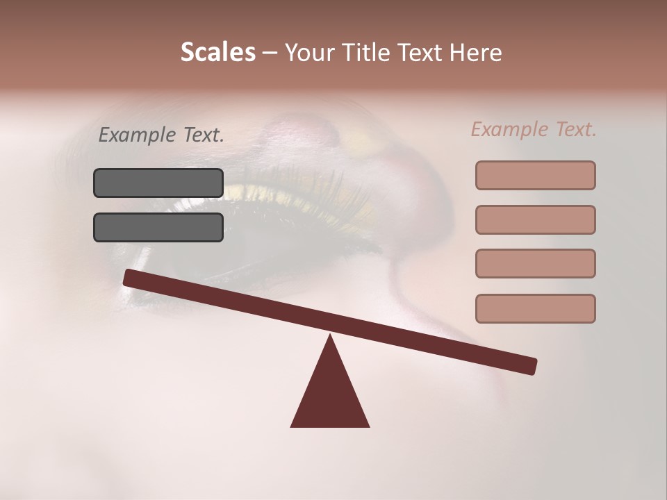 Look Young Eyeshadow PowerPoint Template