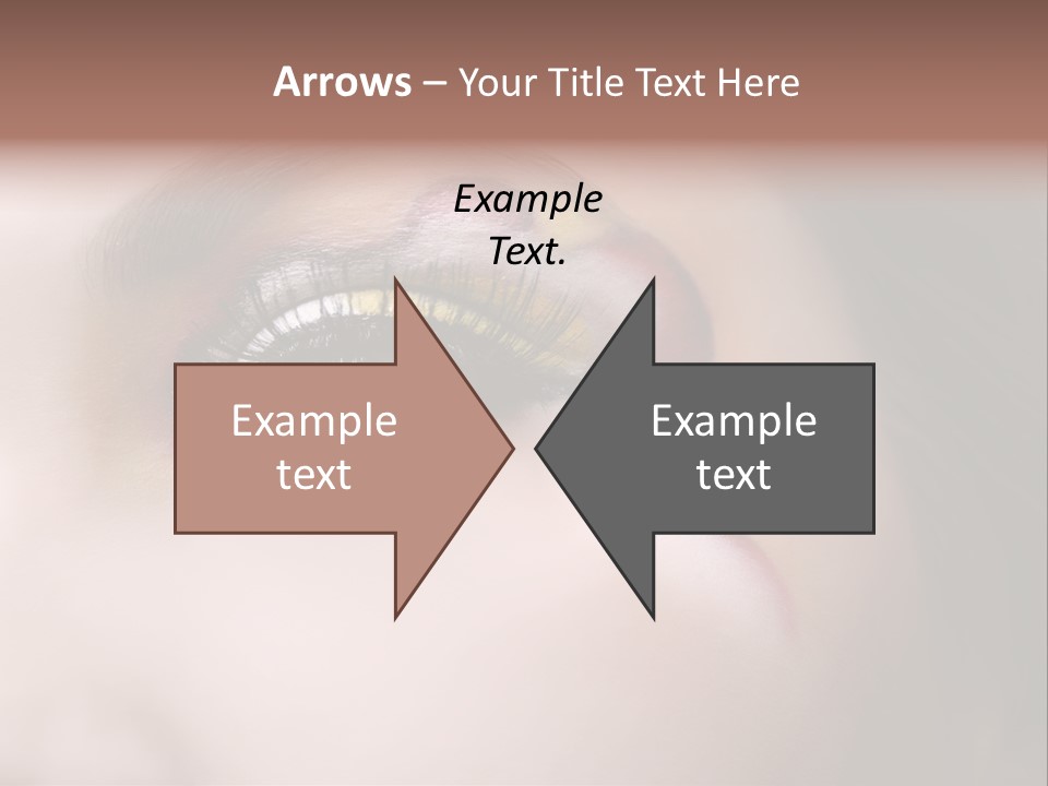 Look Young Eyeshadow PowerPoint Template