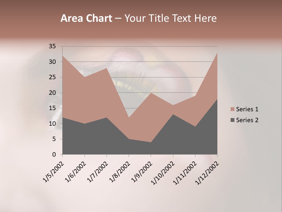 Look Young Eyeshadow PowerPoint Template