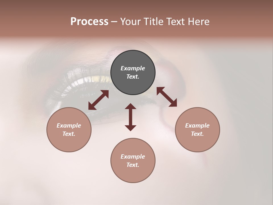 Look Young Eyeshadow PowerPoint Template