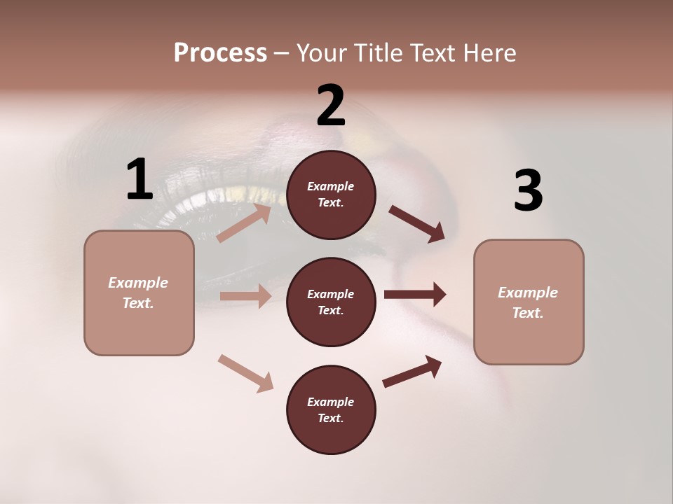 Look Young Eyeshadow PowerPoint Template