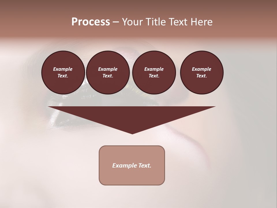 Look Young Eyeshadow PowerPoint Template