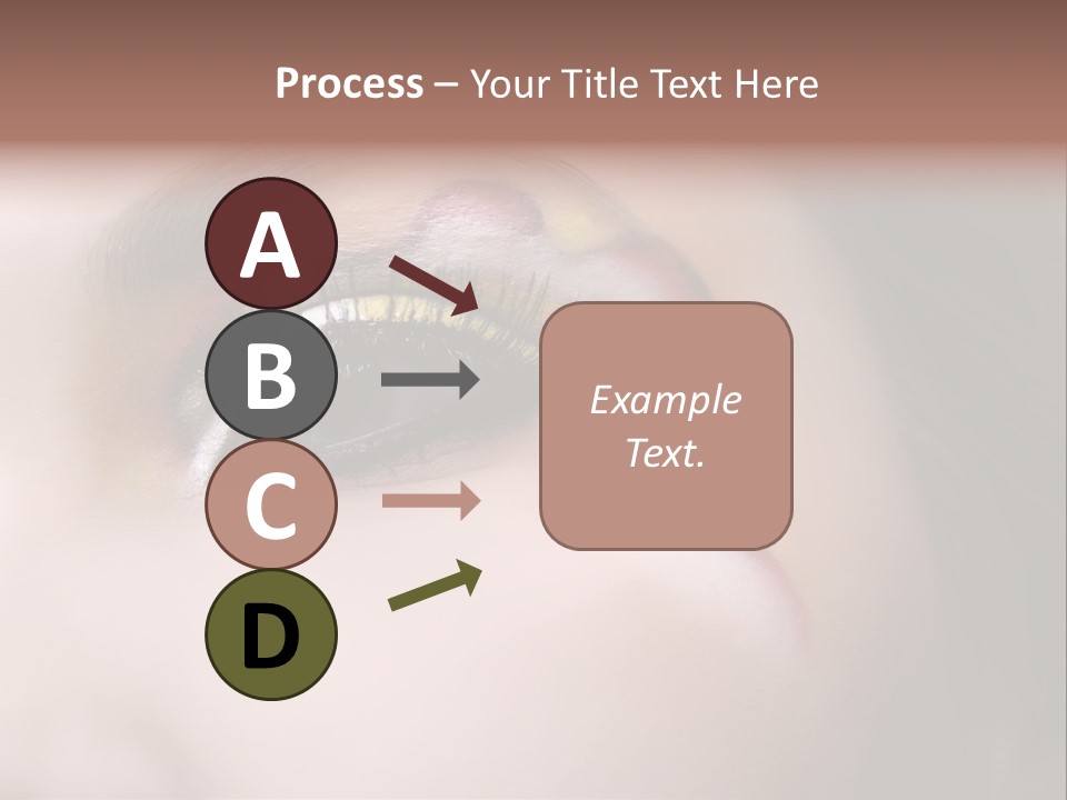 Look Young Eyeshadow PowerPoint Template