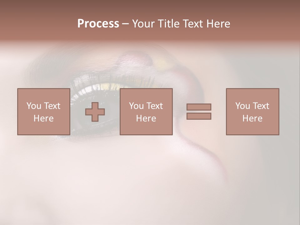 Look Young Eyeshadow PowerPoint Template