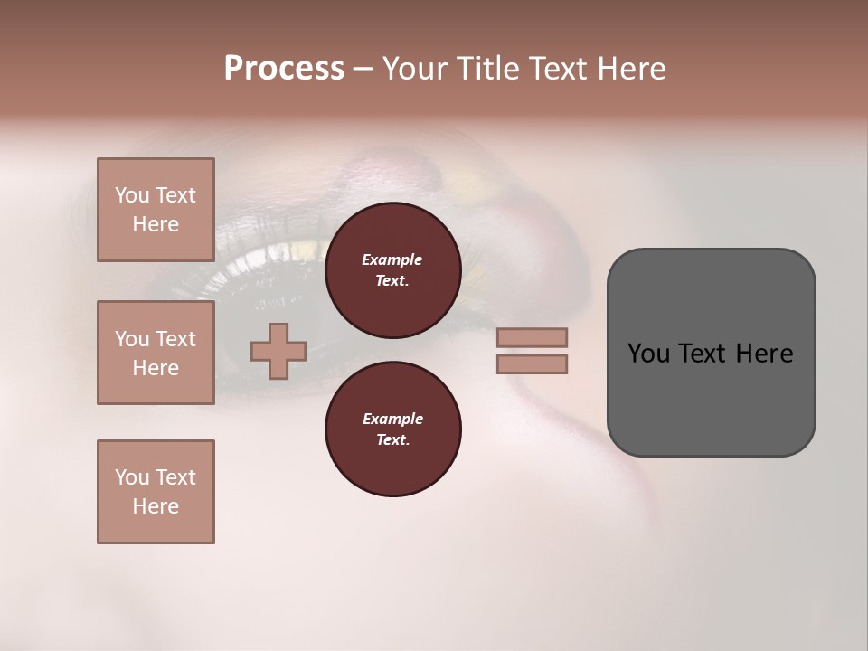 Look Young Eyeshadow PowerPoint Template