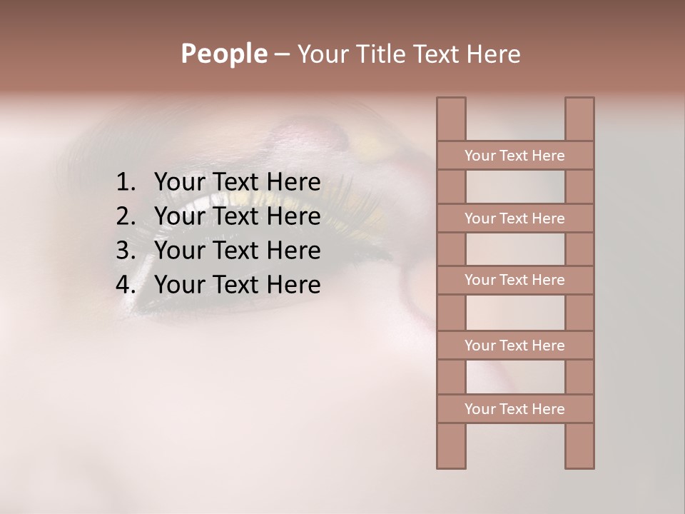 Look Young Eyeshadow PowerPoint Template