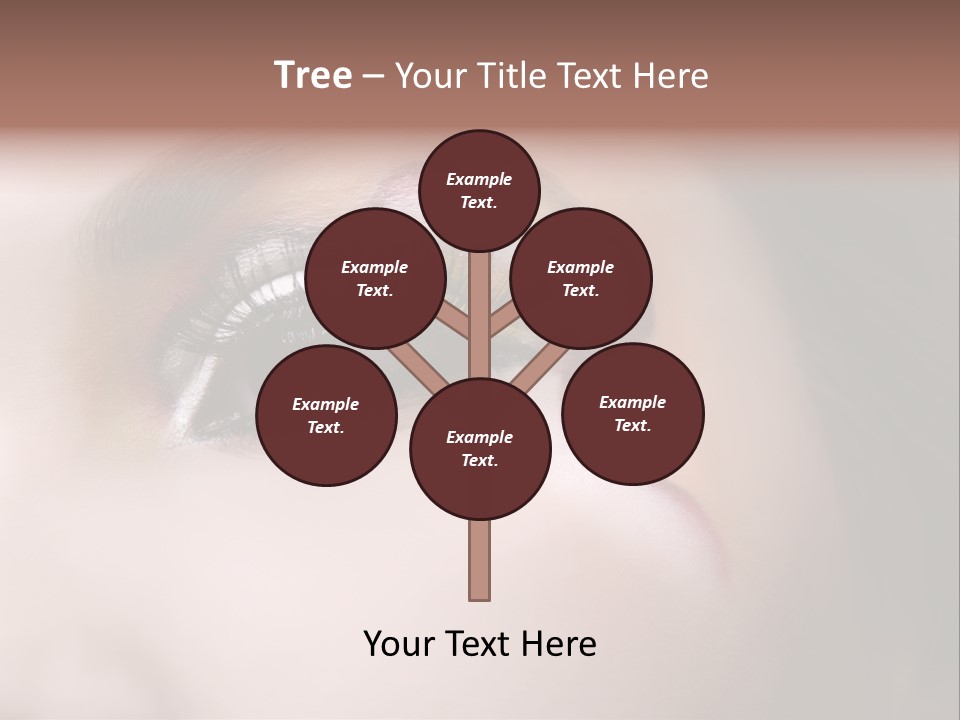 Look Young Eyeshadow PowerPoint Template