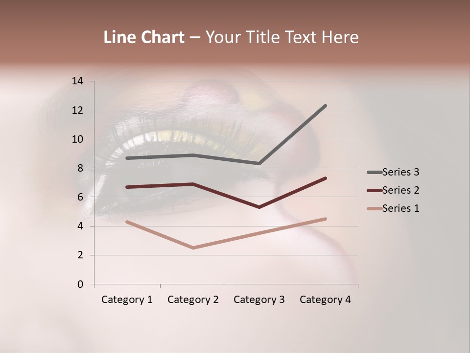 Look Young Eyeshadow PowerPoint Template