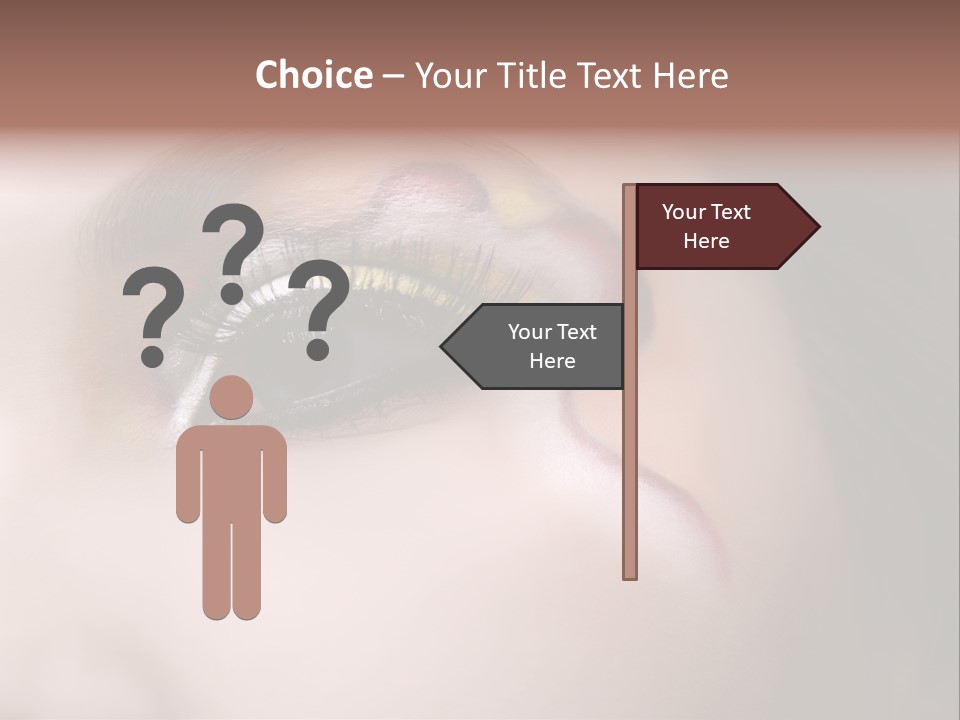 Look Young Eyeshadow PowerPoint Template