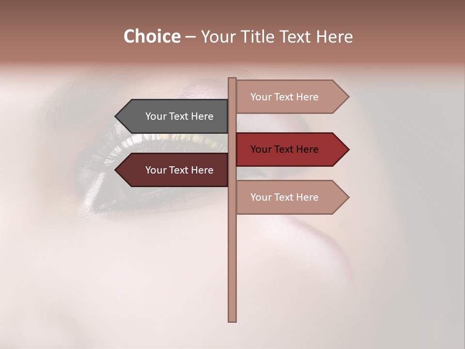 Look Young Eyeshadow PowerPoint Template