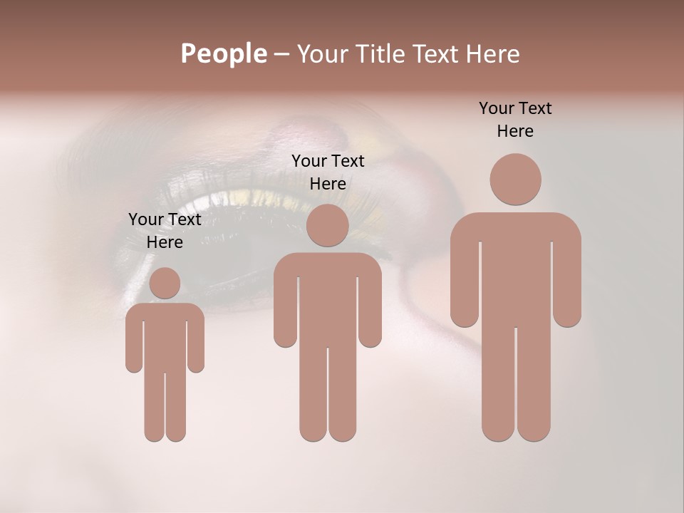 Look Young Eyeshadow PowerPoint Template