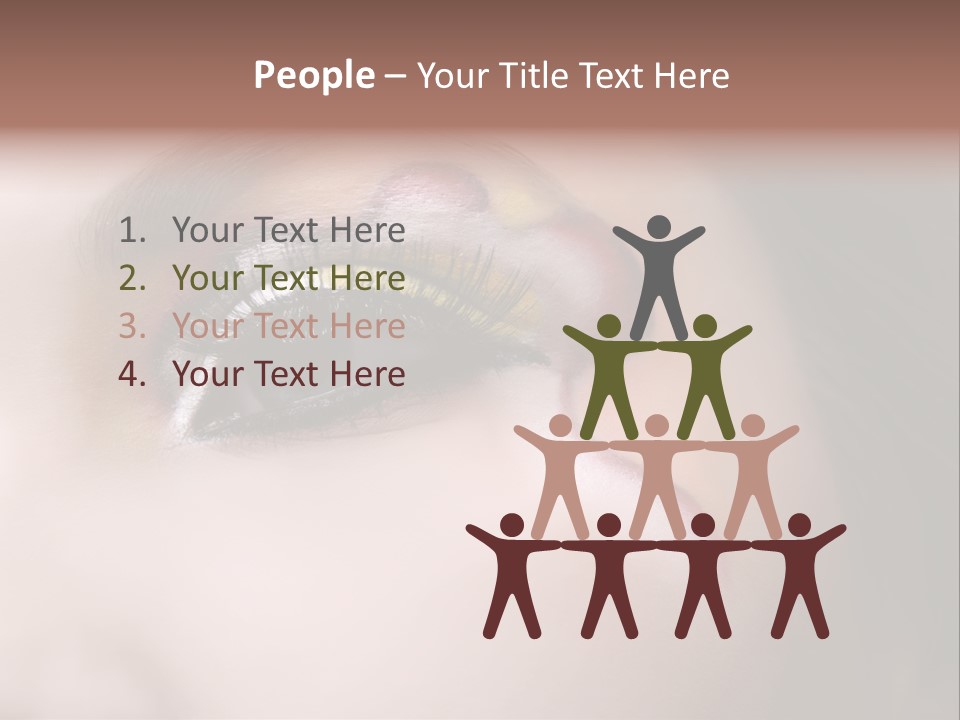 Look Young Eyeshadow PowerPoint Template