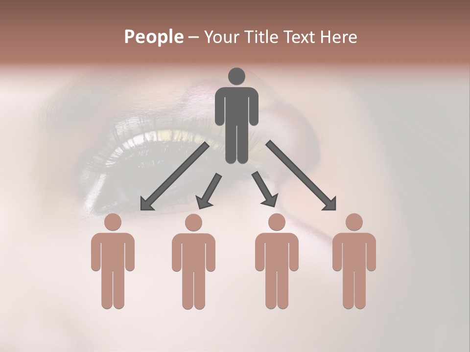 Look Young Eyeshadow PowerPoint Template