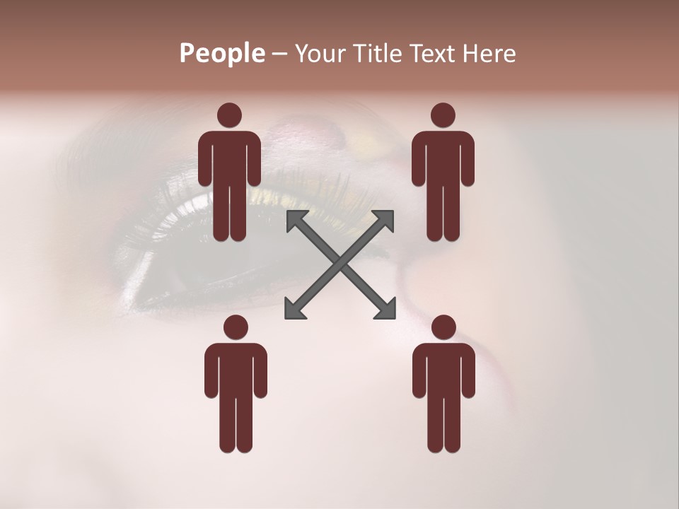 Look Young Eyeshadow PowerPoint Template