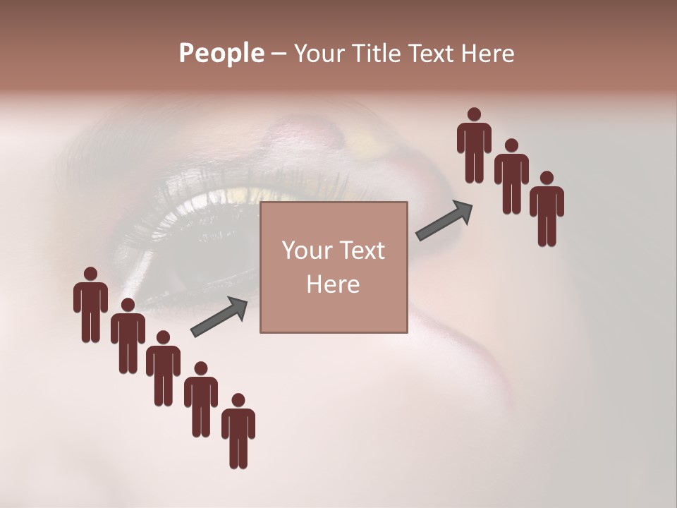 Look Young Eyeshadow PowerPoint Template