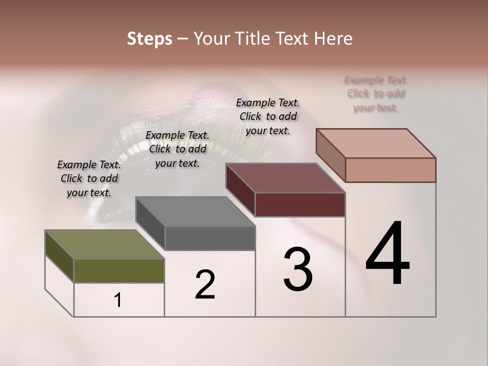 Look Young Eyeshadow PowerPoint Template
