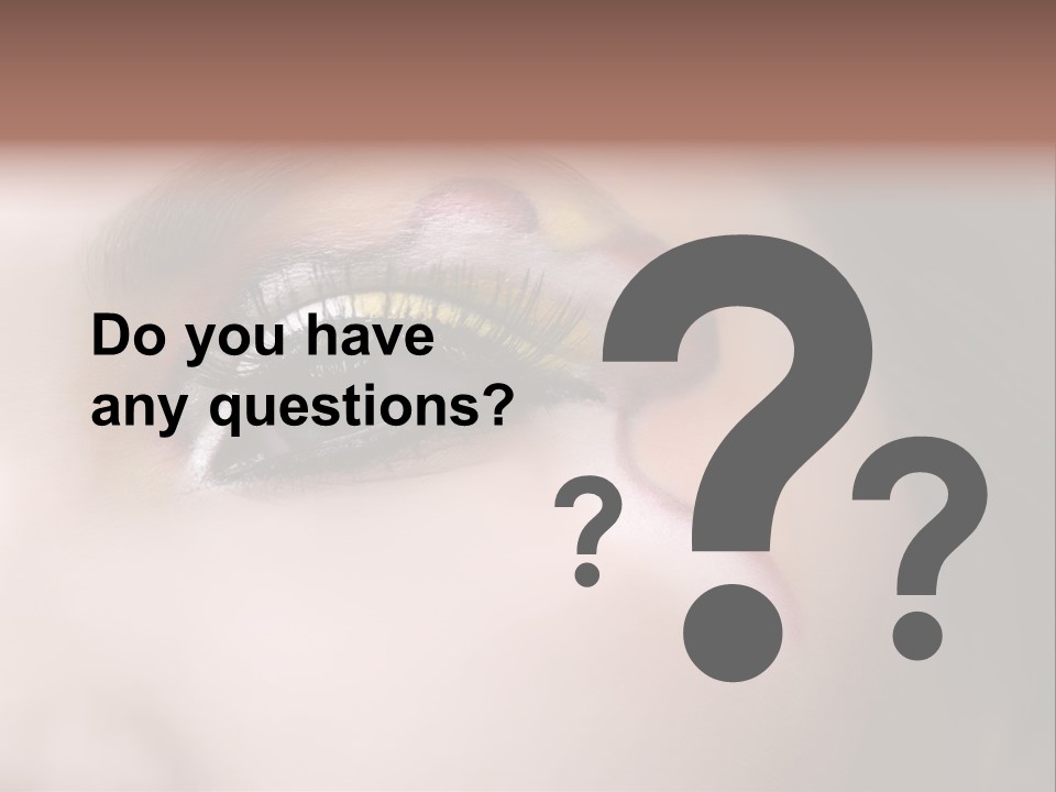 Look Young Eyeshadow PowerPoint Template