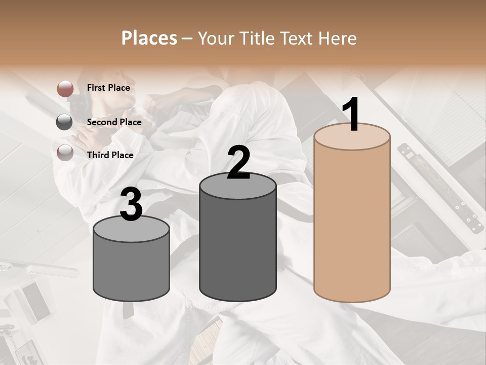 Man Art Combat PowerPoint Template