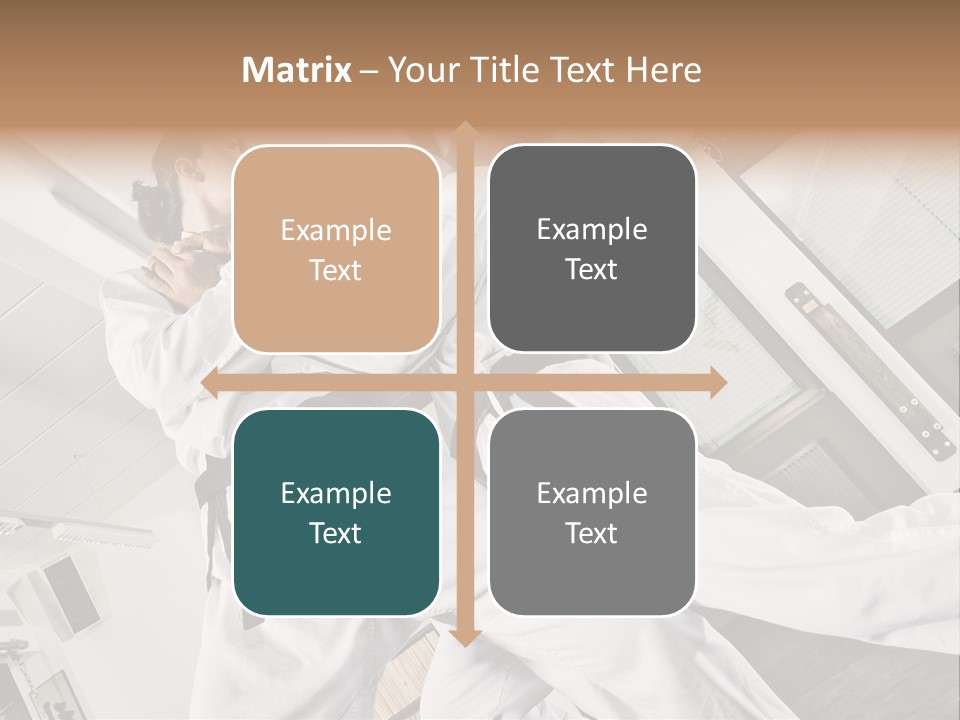 Man Art Combat PowerPoint Template