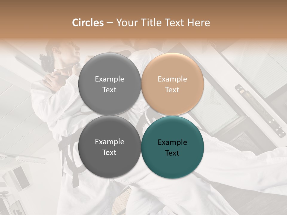 Man Art Combat PowerPoint Template