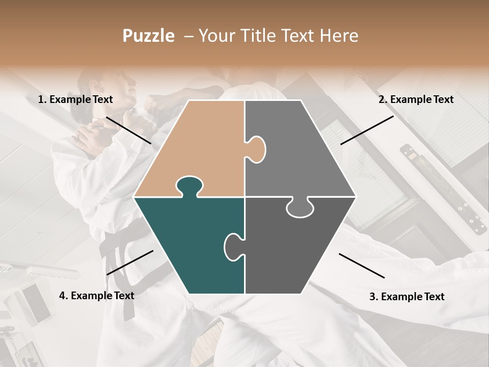 Man Art Combat PowerPoint Template