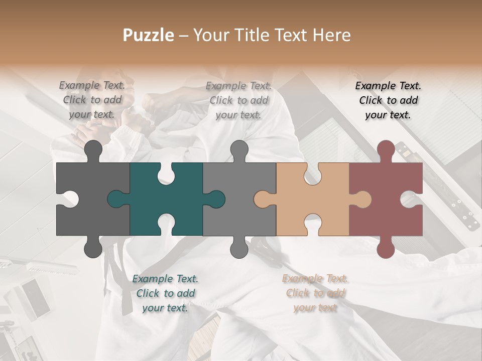 Man Art Combat PowerPoint Template