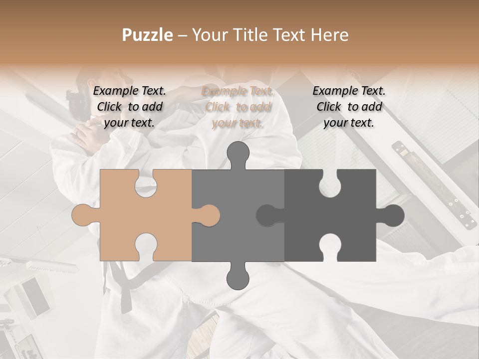 Man Art Combat PowerPoint Template