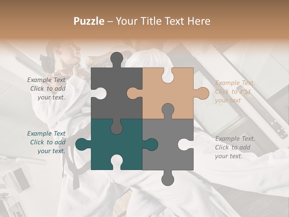 Man Art Combat PowerPoint Template