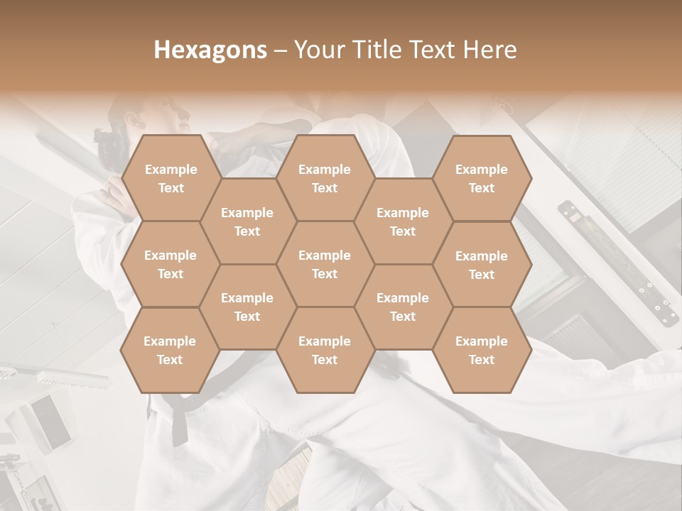 Man Art Combat PowerPoint Template