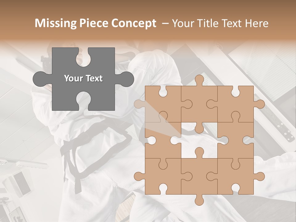 Man Art Combat PowerPoint Template