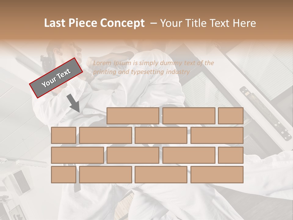 Man Art Combat PowerPoint Template