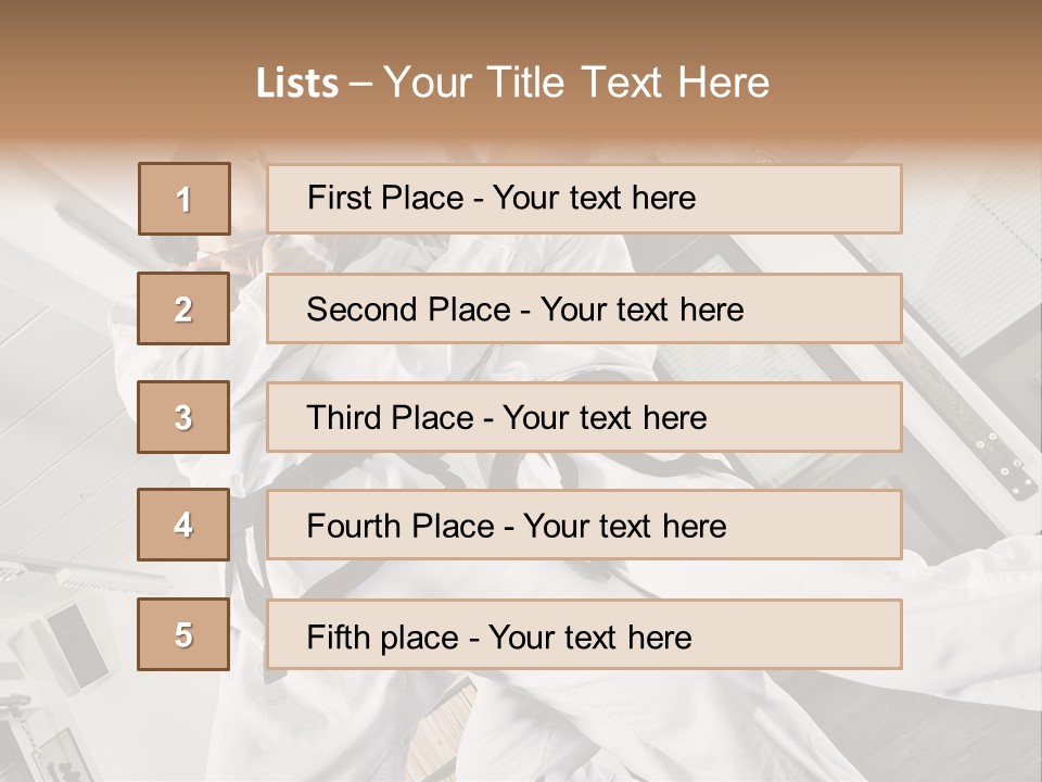Man Art Combat PowerPoint Template