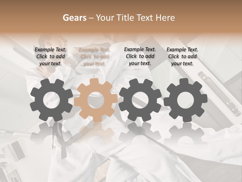 Man Art Combat PowerPoint Template