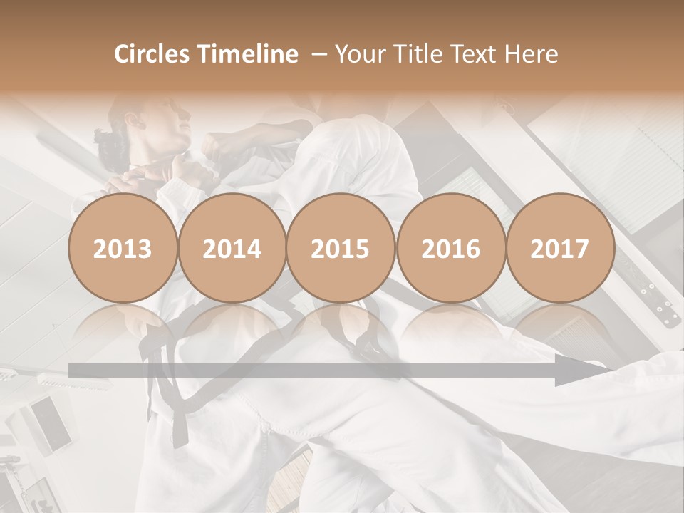 Man Art Combat PowerPoint Template