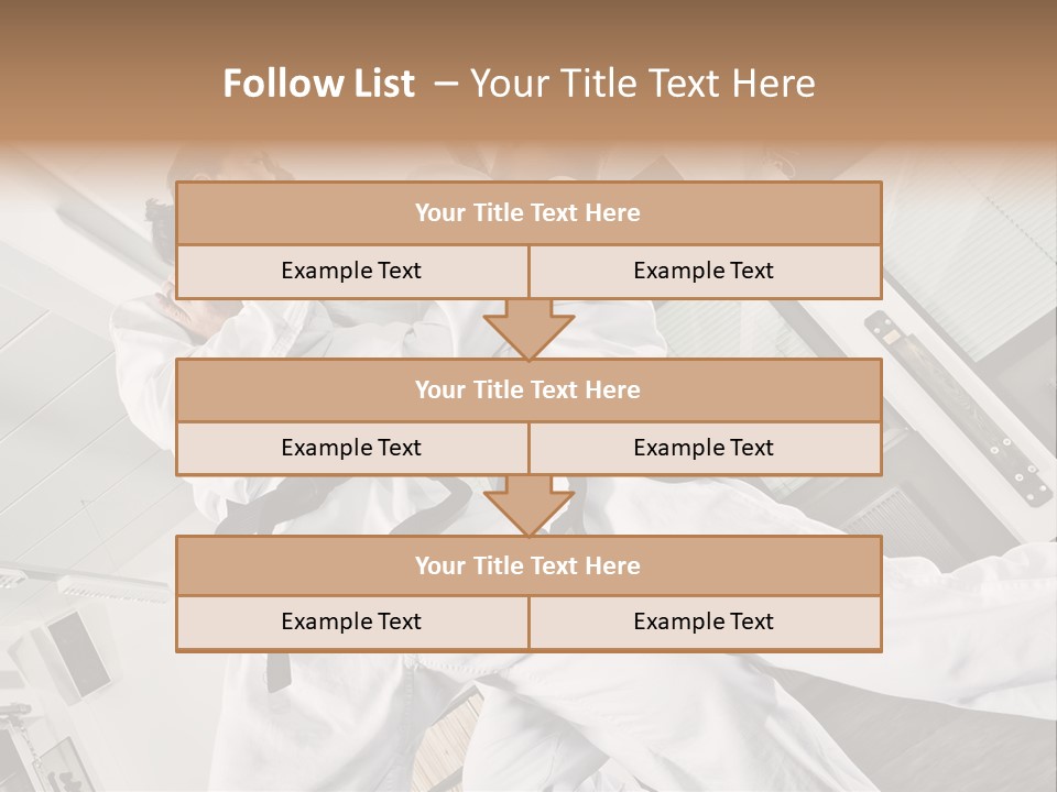 Man Art Combat PowerPoint Template