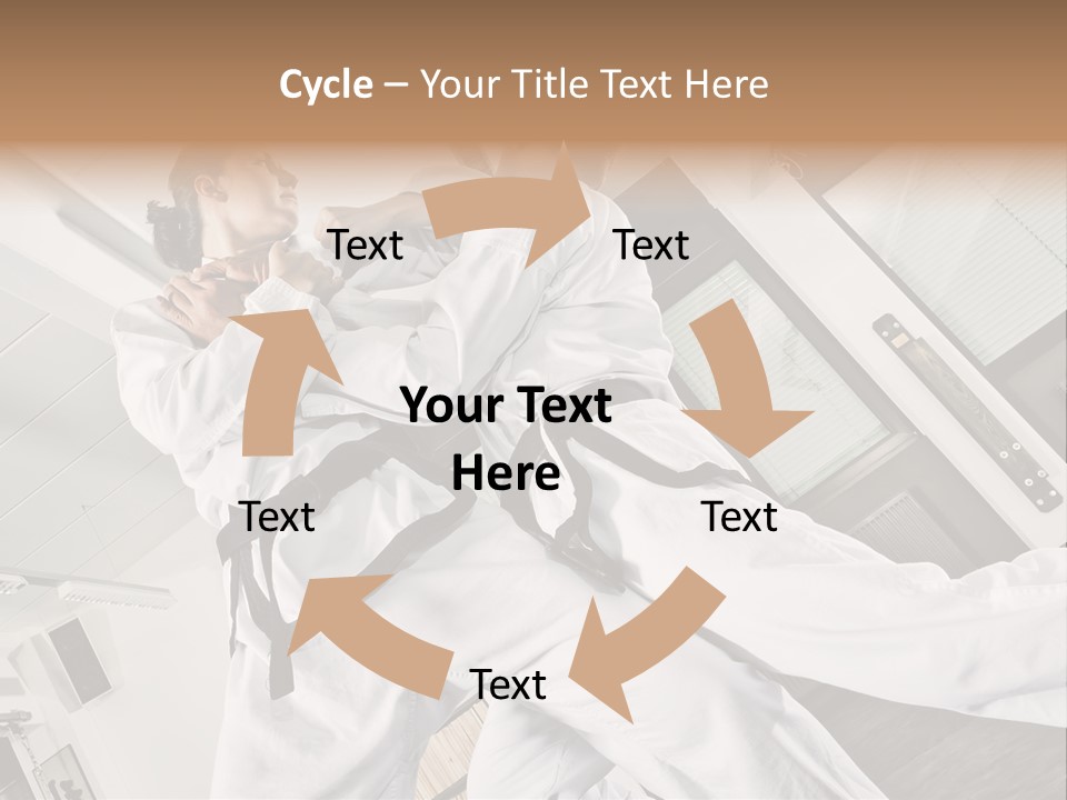Man Art Combat PowerPoint Template