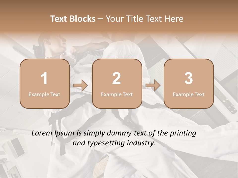 Man Art Combat PowerPoint Template