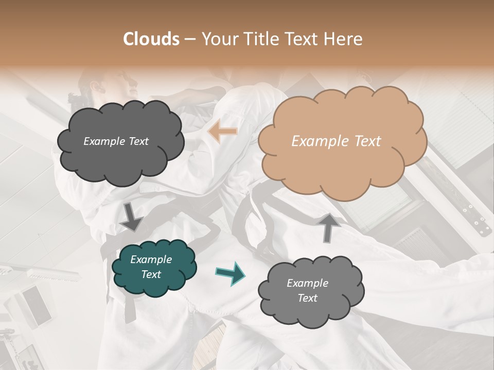 Man Art Combat PowerPoint Template