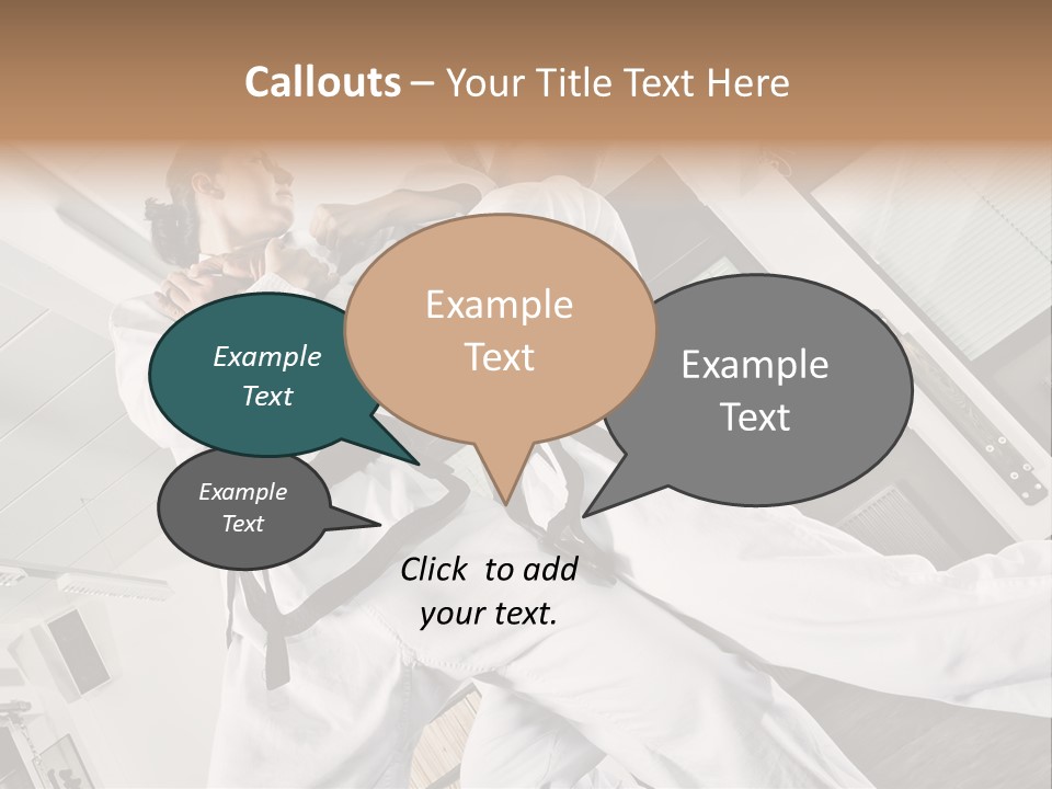 Man Art Combat PowerPoint Template
