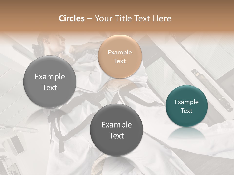 Man Art Combat PowerPoint Template