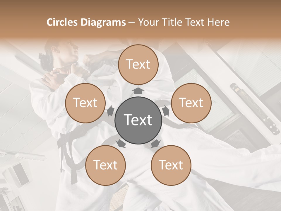 Man Art Combat PowerPoint Template