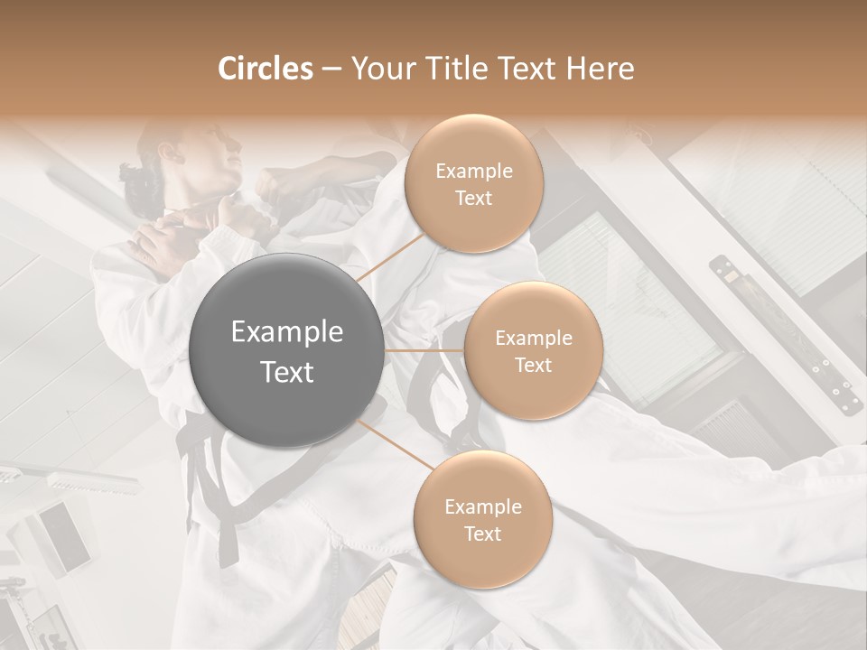 Man Art Combat PowerPoint Template