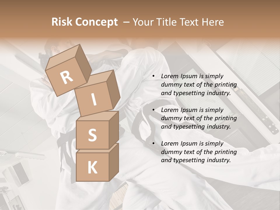 Man Art Combat PowerPoint Template