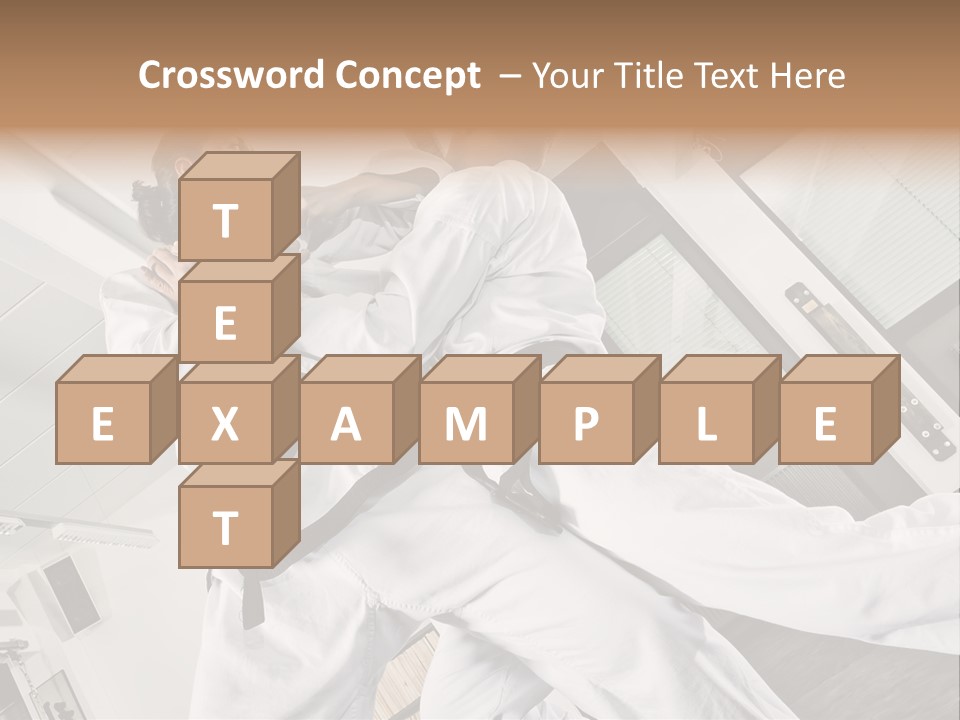 Man Art Combat PowerPoint Template