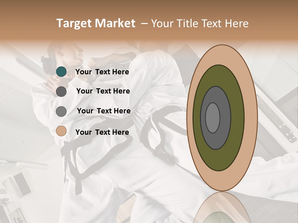 Man Art Combat PowerPoint Template